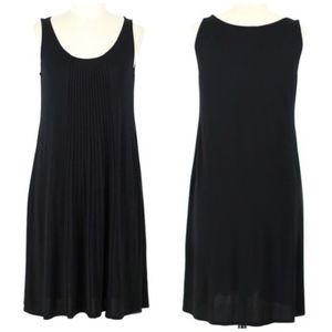 Eileen Fisher Black Silk Pleated Tunic/Dress XS